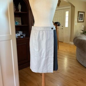 Mixed textile skirt by WORTH
